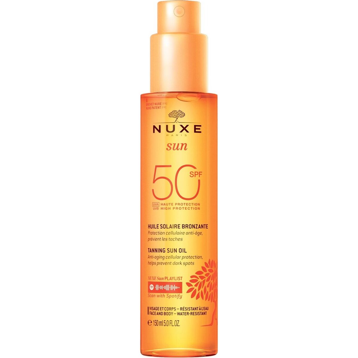 Nuxe Sun - Tanning Oil Face & Body Spf 50- 150 Ml