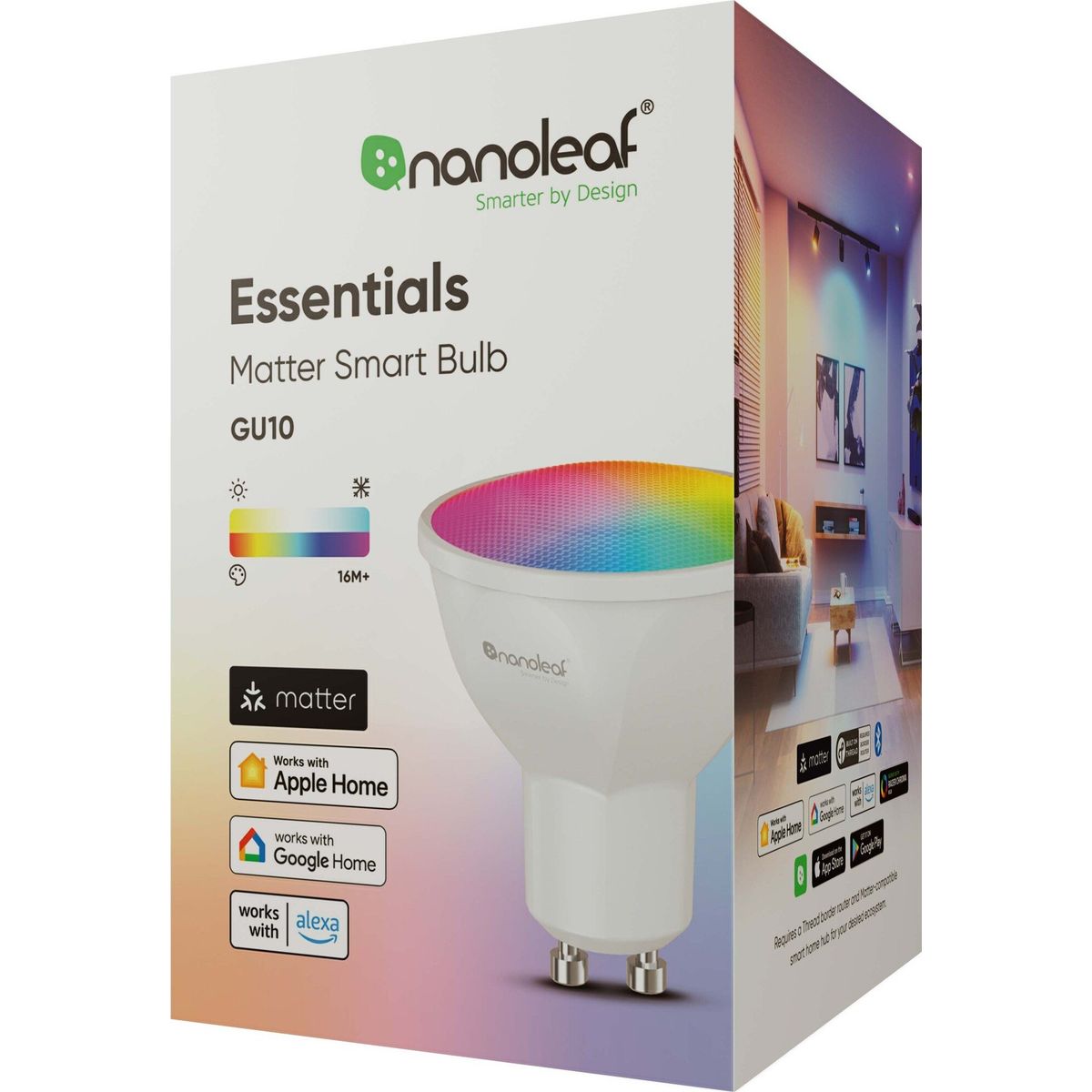 Nanoleaf - Essentials Smart Gu10 Matter (nf080b02-1gu10)