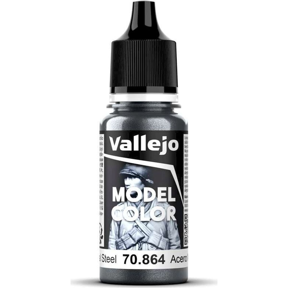 Vallejo - Model Color - Natural Steel Metallic - 17-18 Ml - 70864