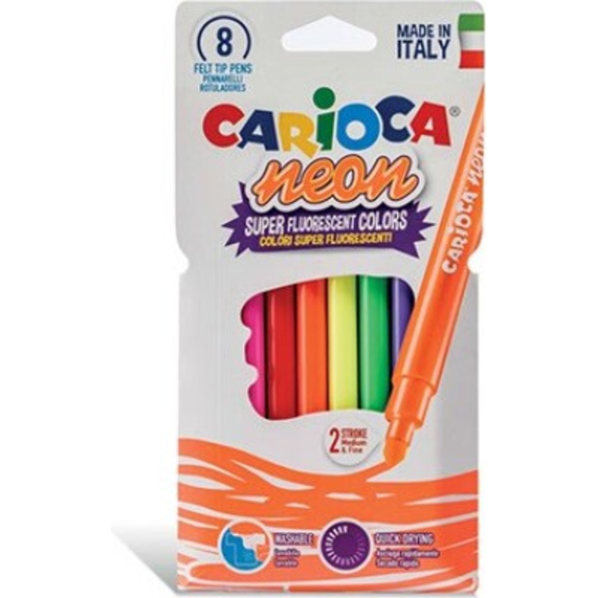 Carioca - Neon Tusser - 8 Farver