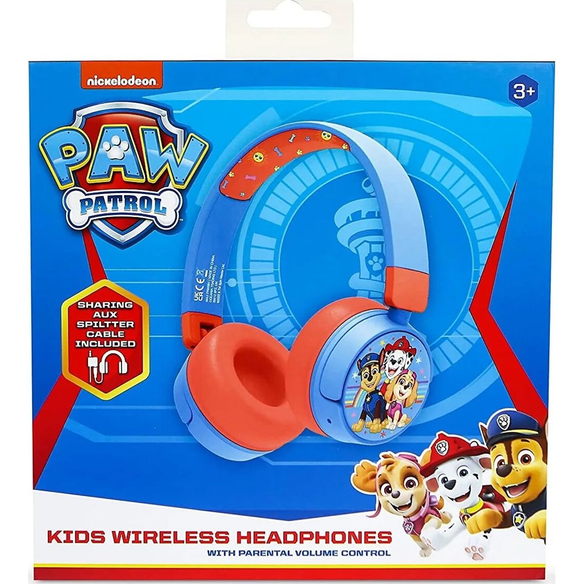 Paw Patrol - Hovedtelefoner Til Børn - Med Voksenkontrol - Otl