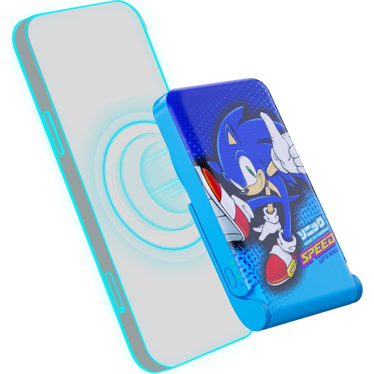 Otl - Sonic The Hedgehog Wireless Magnetic Power Bank