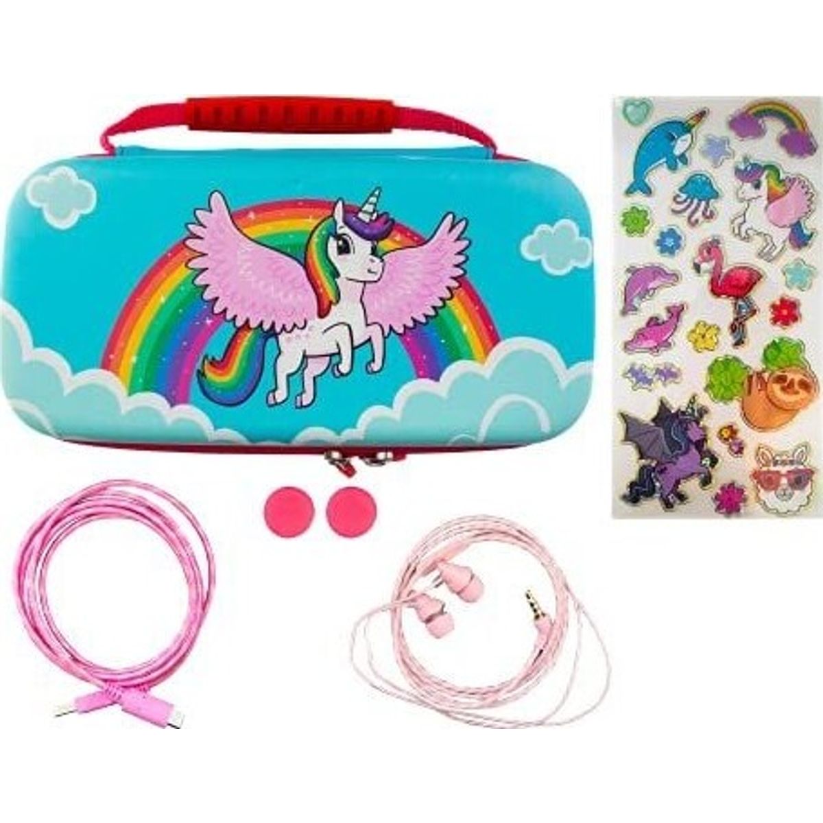 Over The Rainbow Unicorn Case 7-in-1 Switch Lite