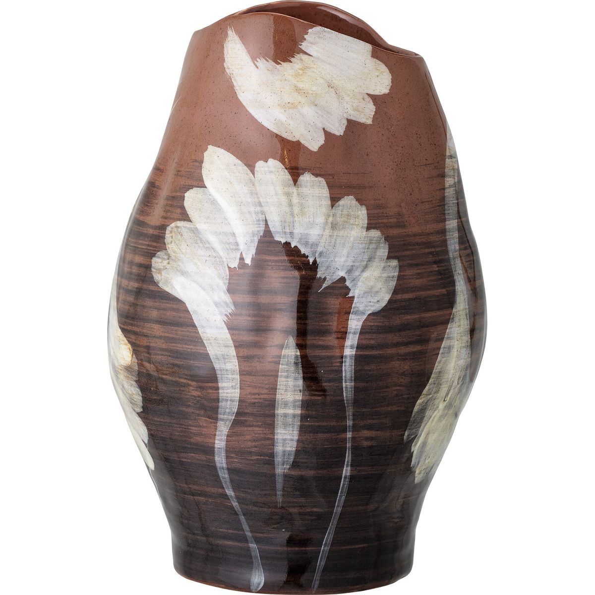 Bloomingville - Obsa Vase - Brun - Stentøj - H 30 Cm