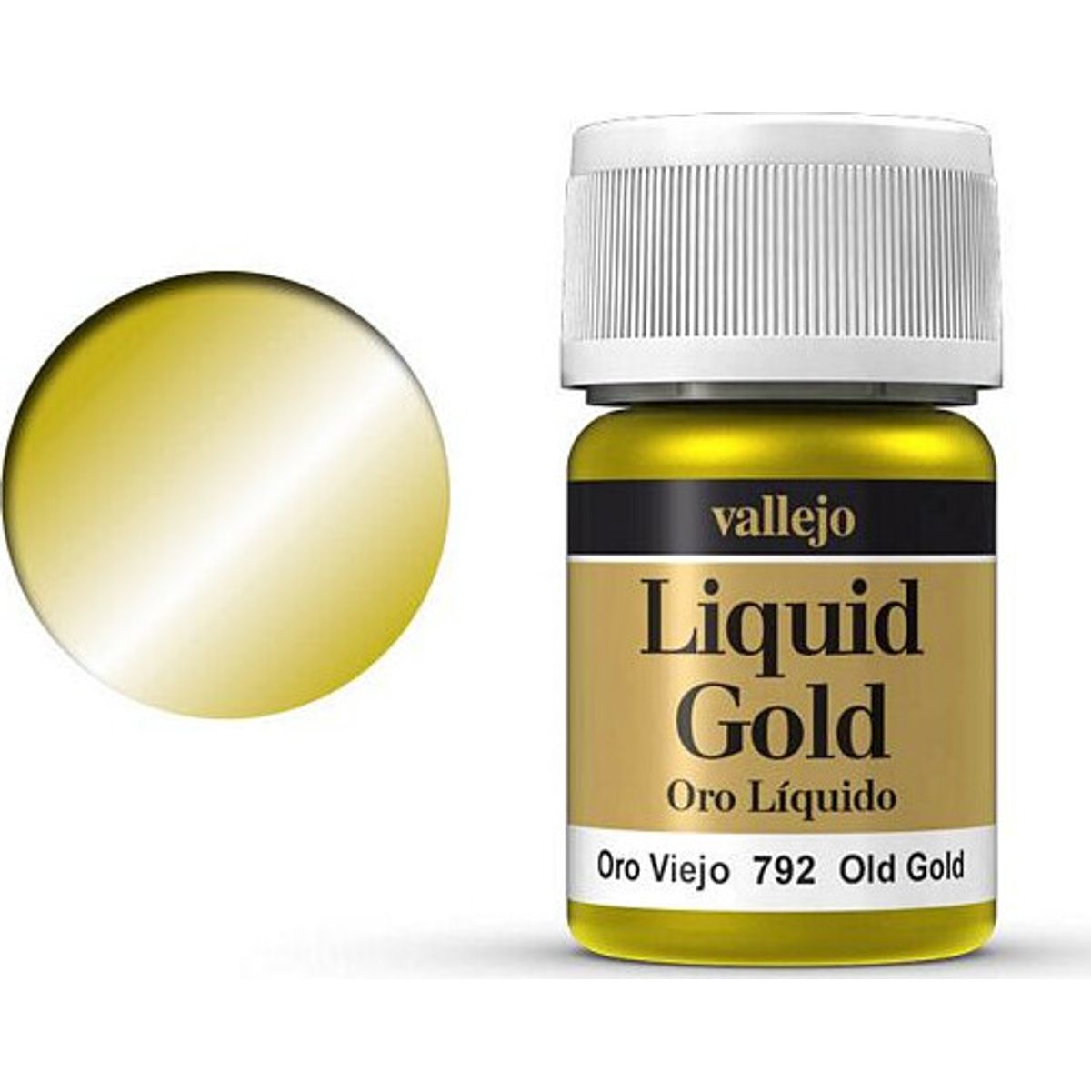 Vallejo - Liquid Gold Metallic - Old Gold - 35 Ml - 70792