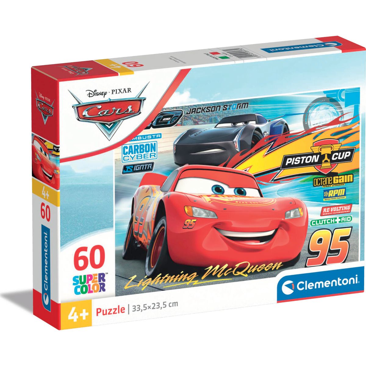 Disney Puslespil - Cars - Super Color - Clementoni - 60 Brikker