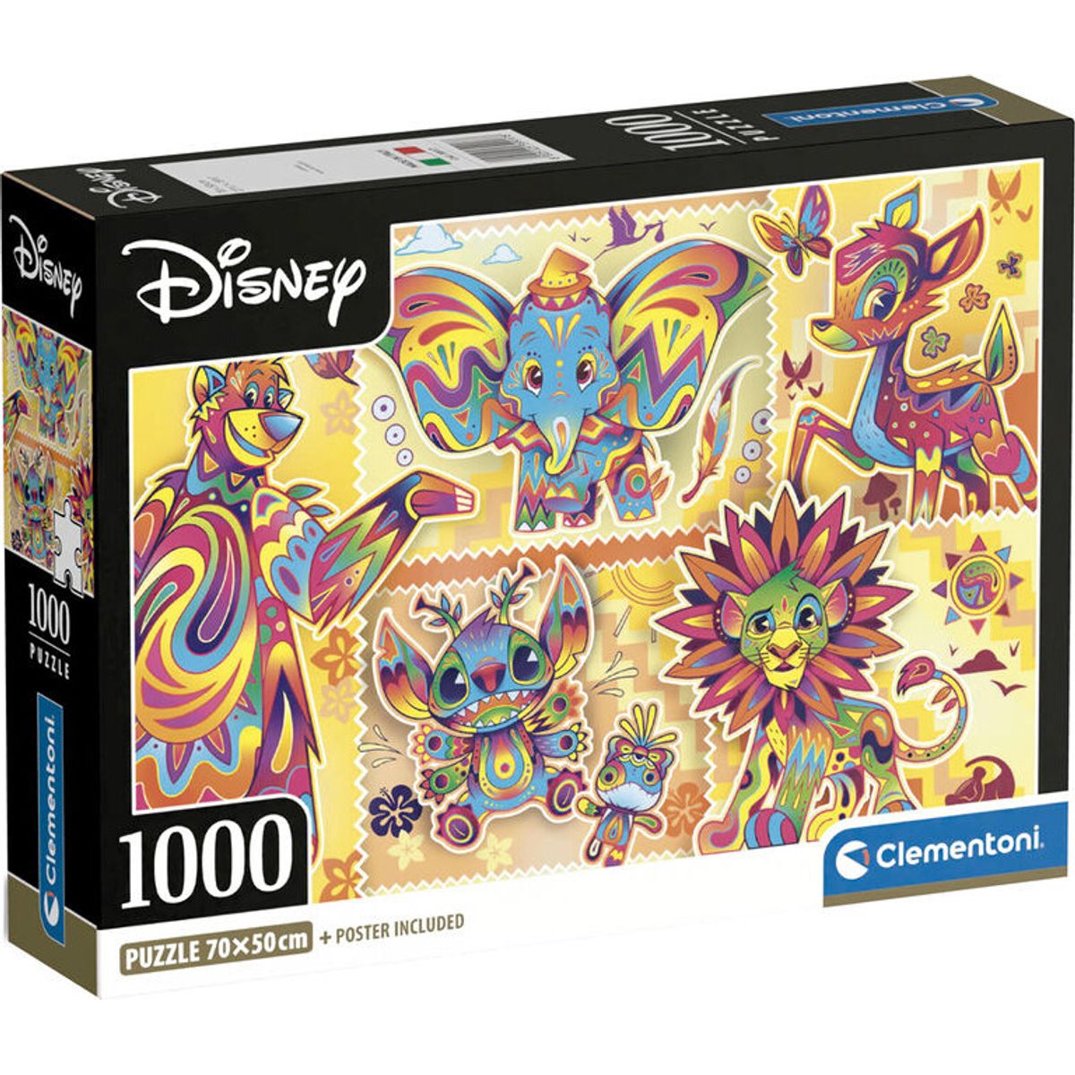 Disney Puslespil - Disney Classics - 1000 Brikker - Clementoni