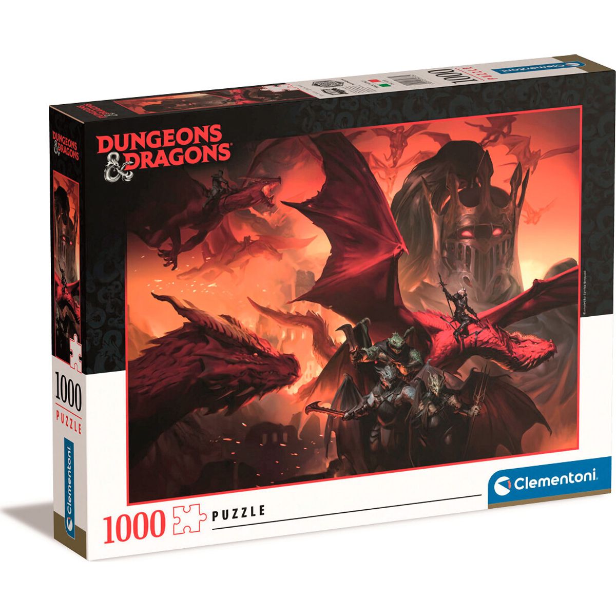 Clementoni Puslespil - Dungeons And Dragons - 1000 Brikker