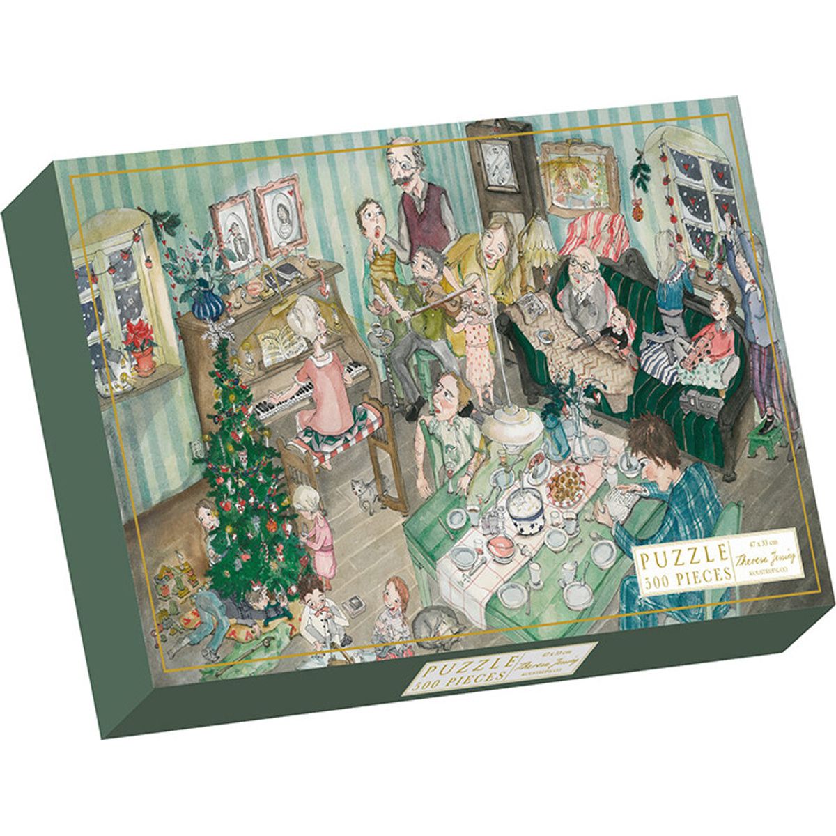 Koustrup & Co. Puslespil - Family Christmas - Theresa Jessing - 500 Brikker