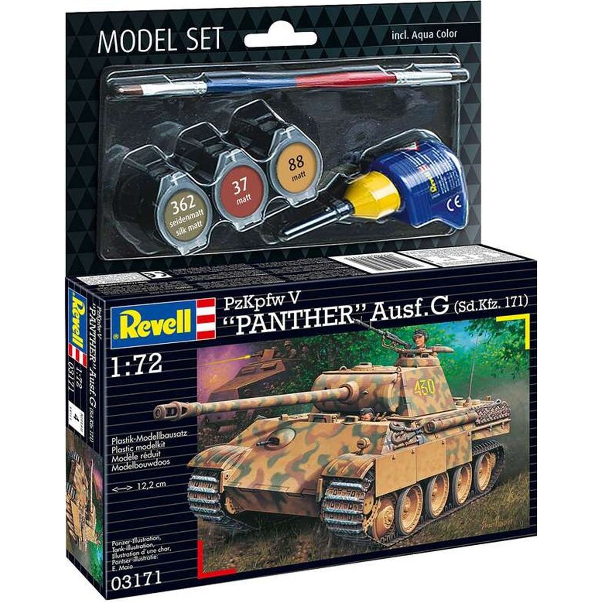 Revell - Panther Ausf G Tank Byggesæt - 1:72 - 03171