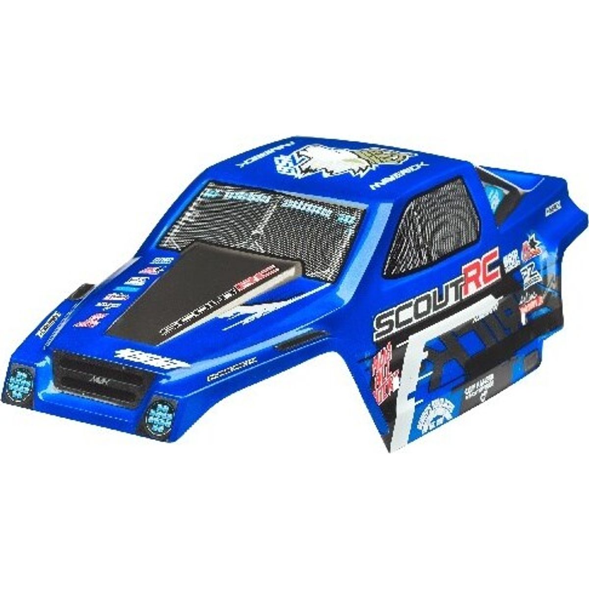 Painted Scout Rc Bodyshell Blue W/decals - Mv25066 - Maverick Rc