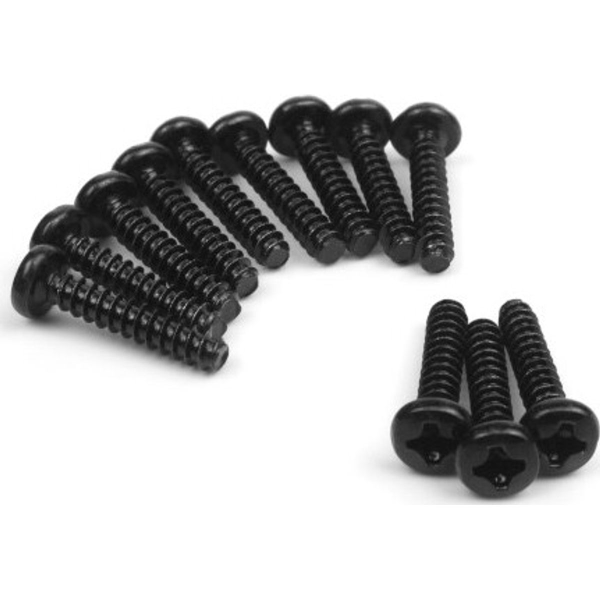 Pan Head Self Tapping Screws 3x15mm (12pcs) - 540156 - Blackzon