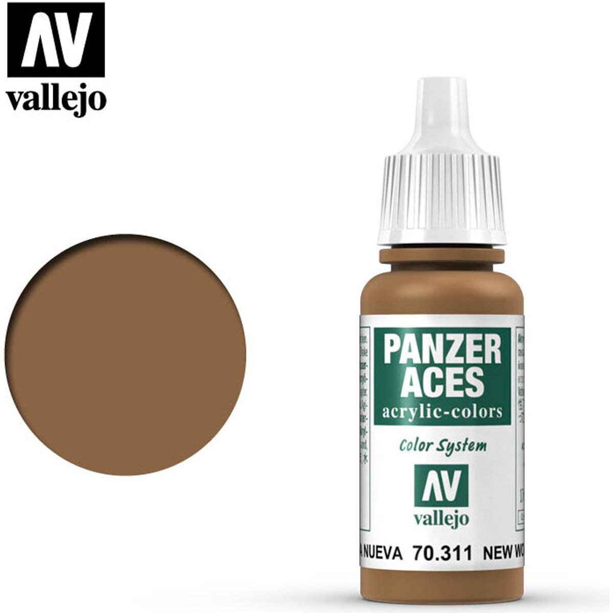 Vallejo - Panzer Aces - New Wood Mat - 17 Ml - 70311