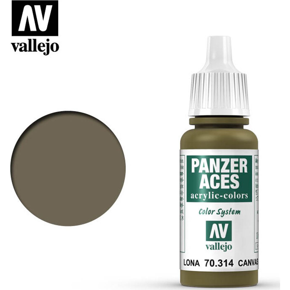 Vallejo - Panzer Aces - Canvas Mat - 17 Ml - 70314