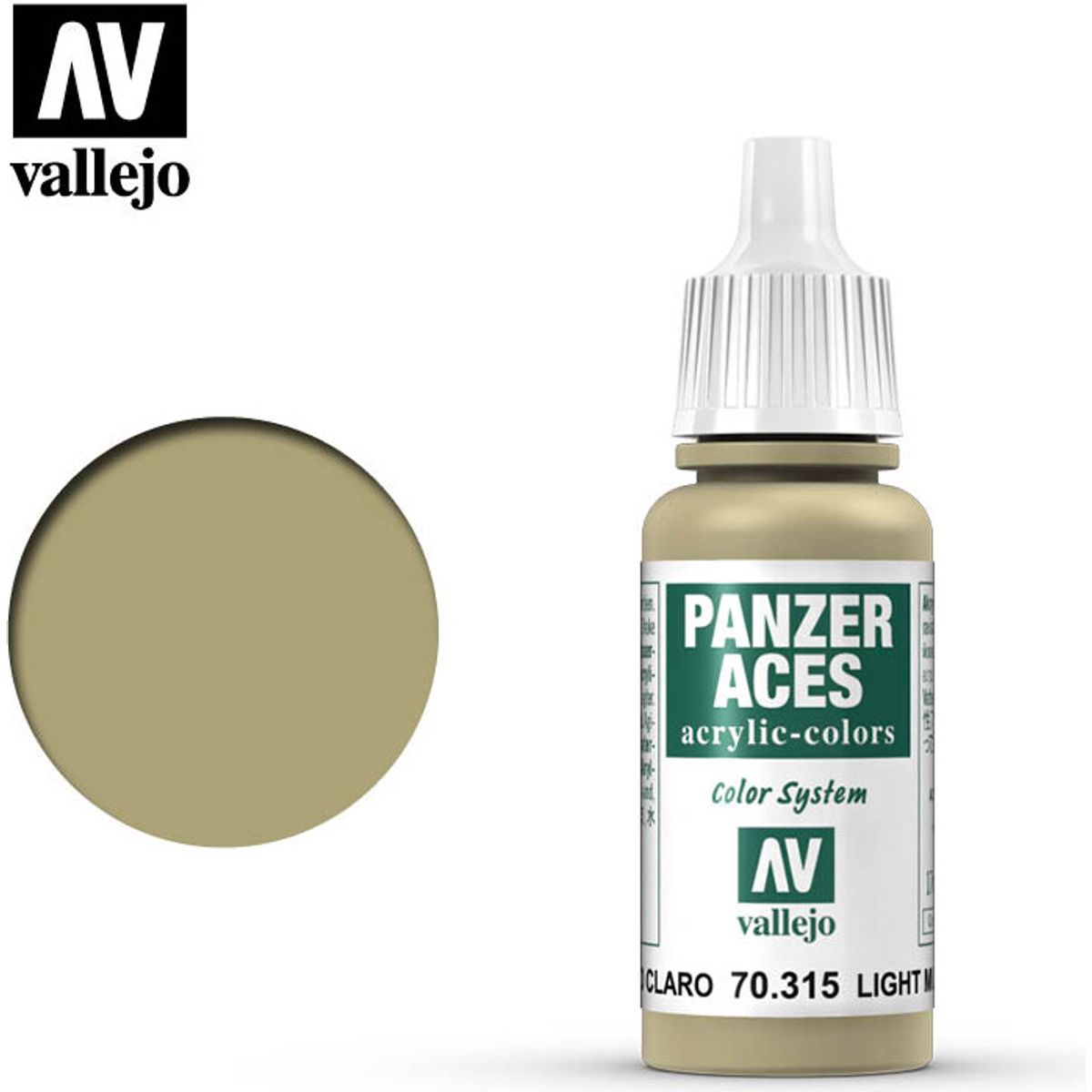 Vallejo - Panzer Aces - Light Mud Mat - 17 Ml - 70315