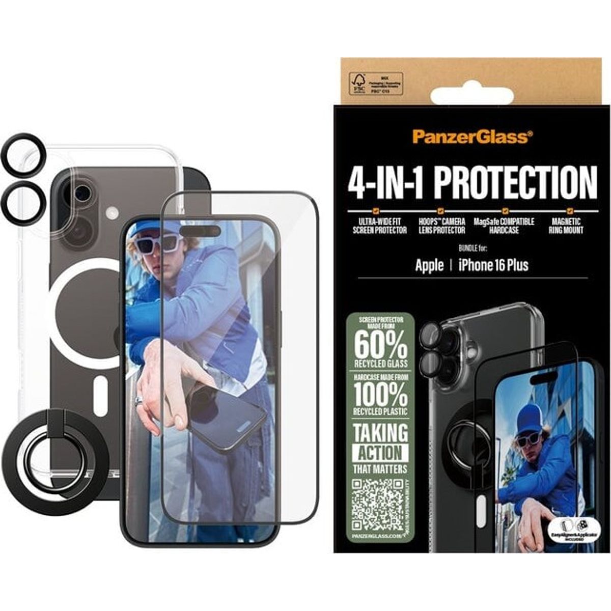 Panzerglass - Iphone 16 Plus 6.7'' 4-in-1 Protection Bundle