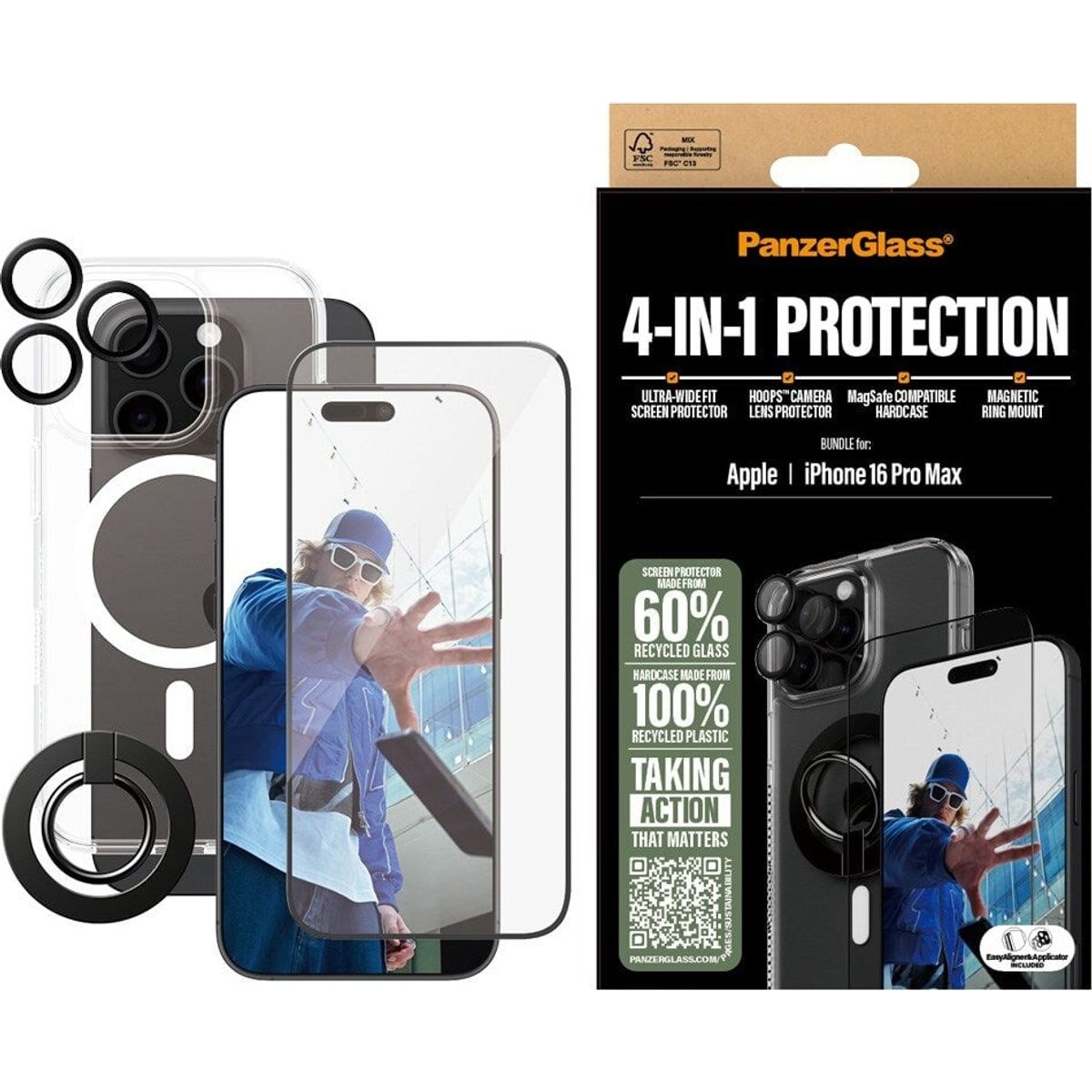 Panzerglass - Iphone 16 Pro Max 6.9'' 4-in-1 Protection Bundle