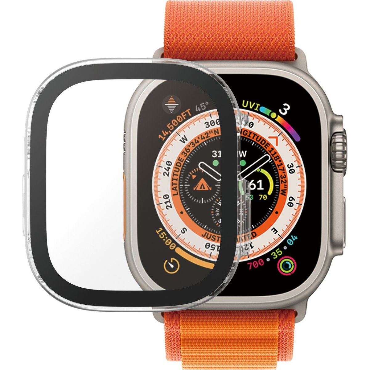 Panzerglass - Skærmbeskyttelse D3o Full Body Til Apple Watch Ultra - Transparent