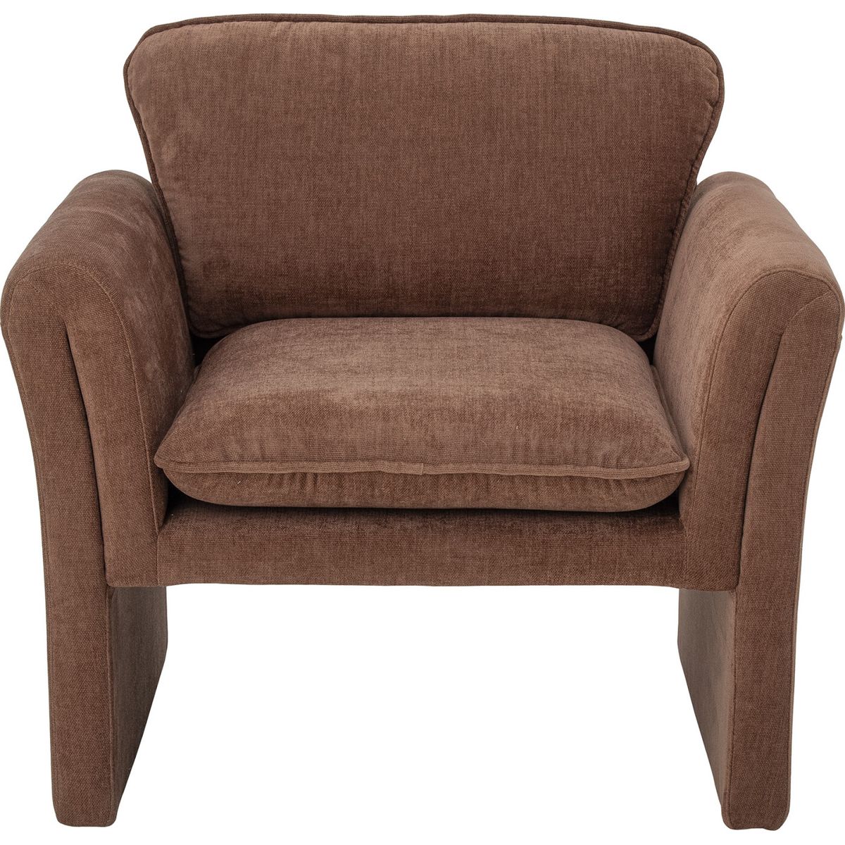 Bloomingville - Paseo Loungestol - Brun - Polyester Stof