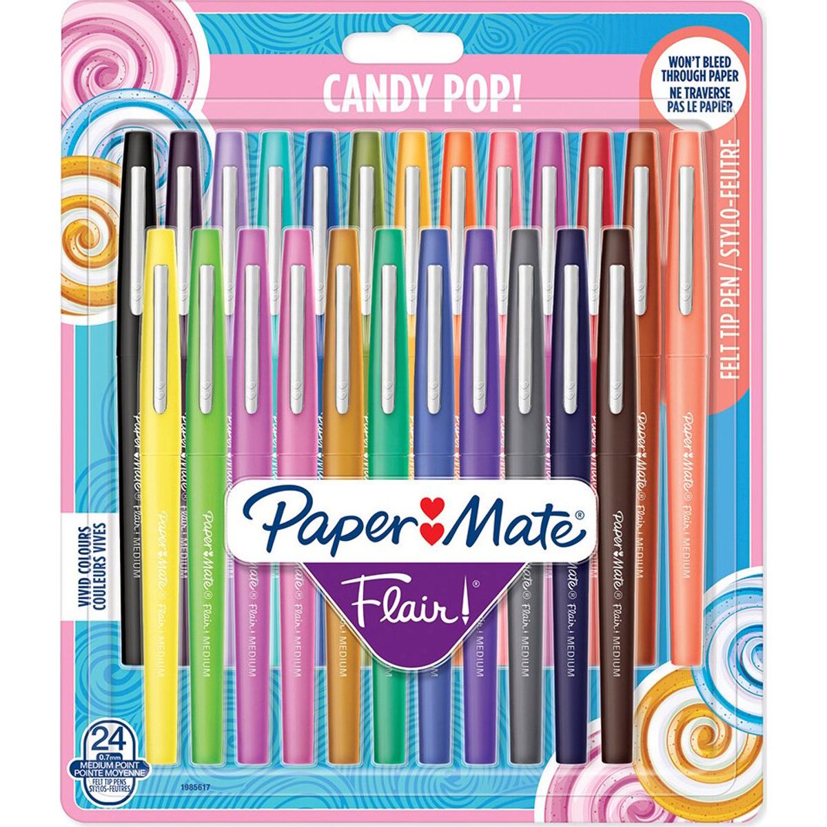 Paper Mate - Flair Felt Tip Pen Candy Pop 24-blister (1985617)