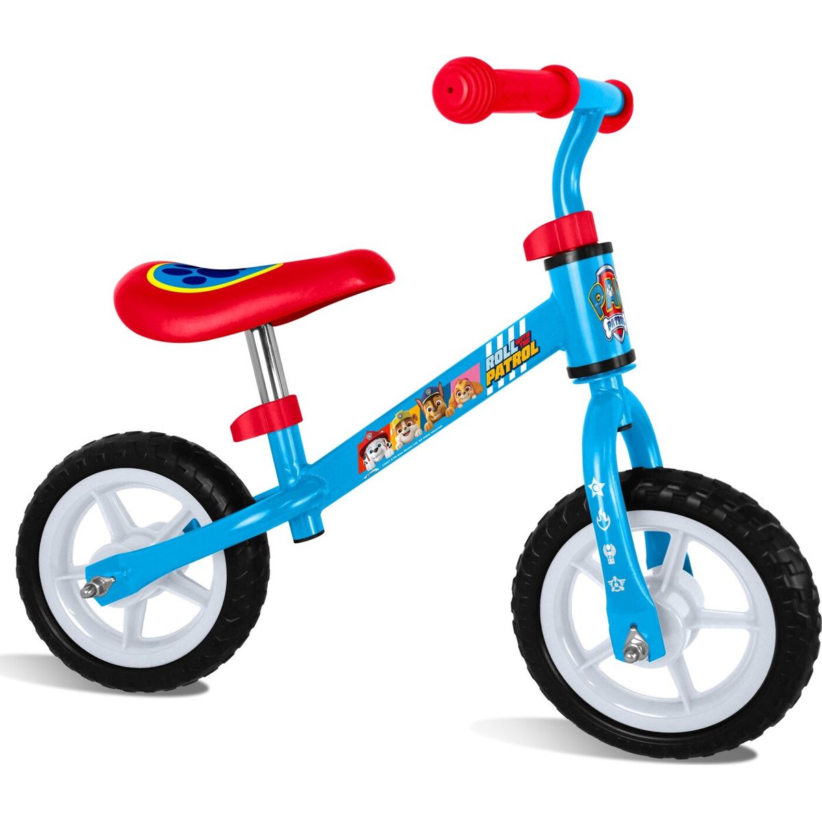 Paw Patrol - Løbecykel Med 2 Hjul - 10" - Blå Og Rød