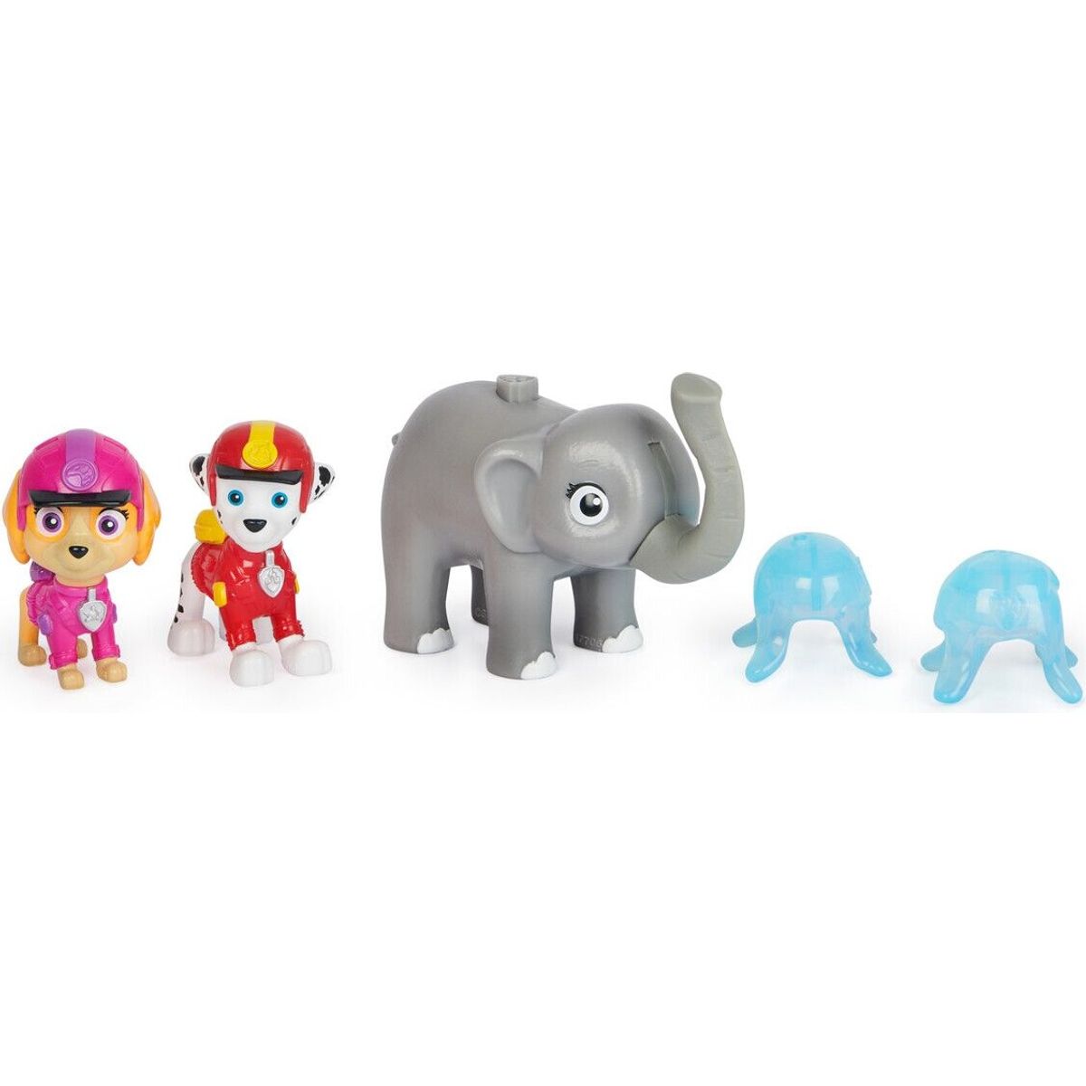 Paw Patrol Figurer - Jungle Pups - Marshall, Skye Og Elefant