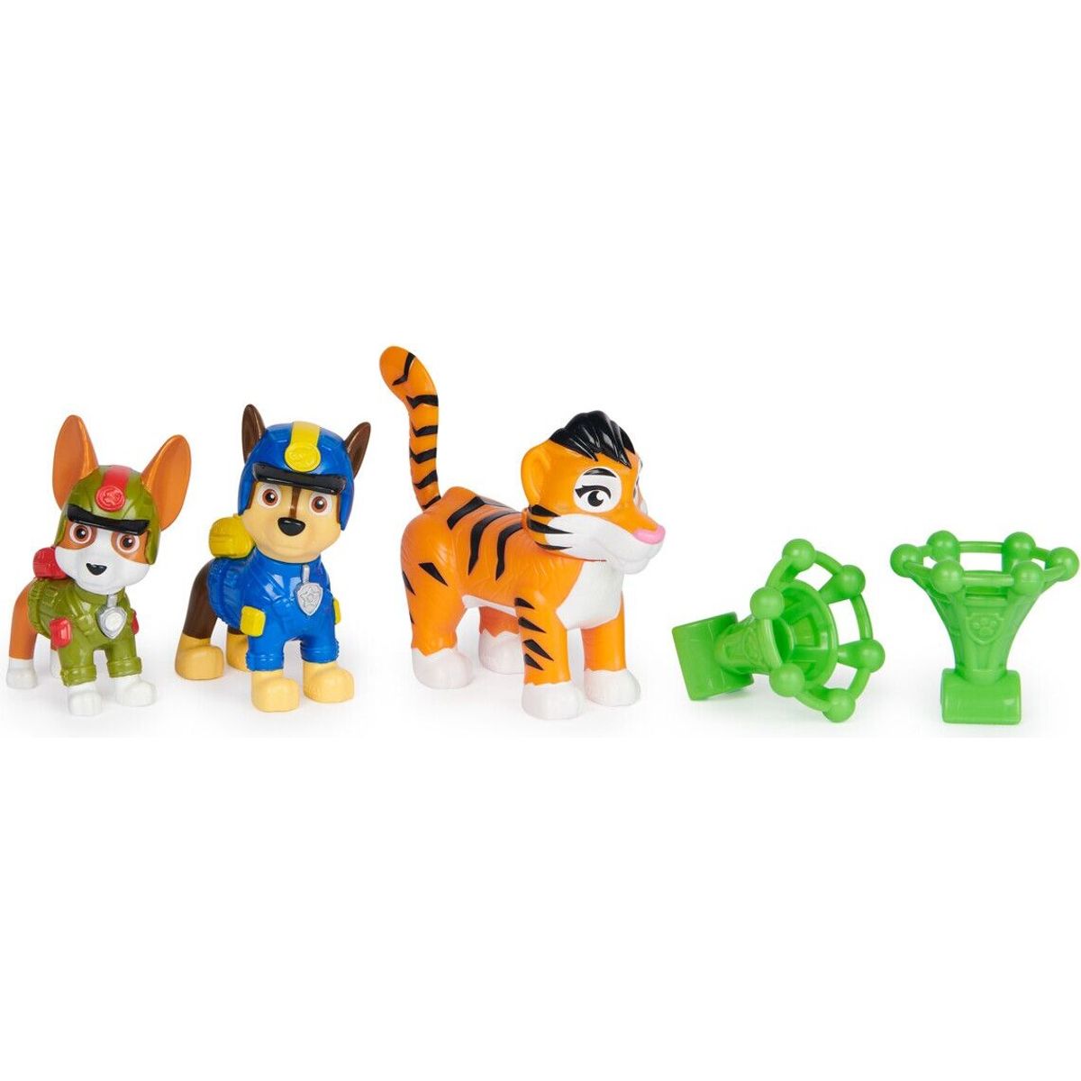 Paw Patrol Figurer - Jungle Pups - Chase, Tracker Og Tiger