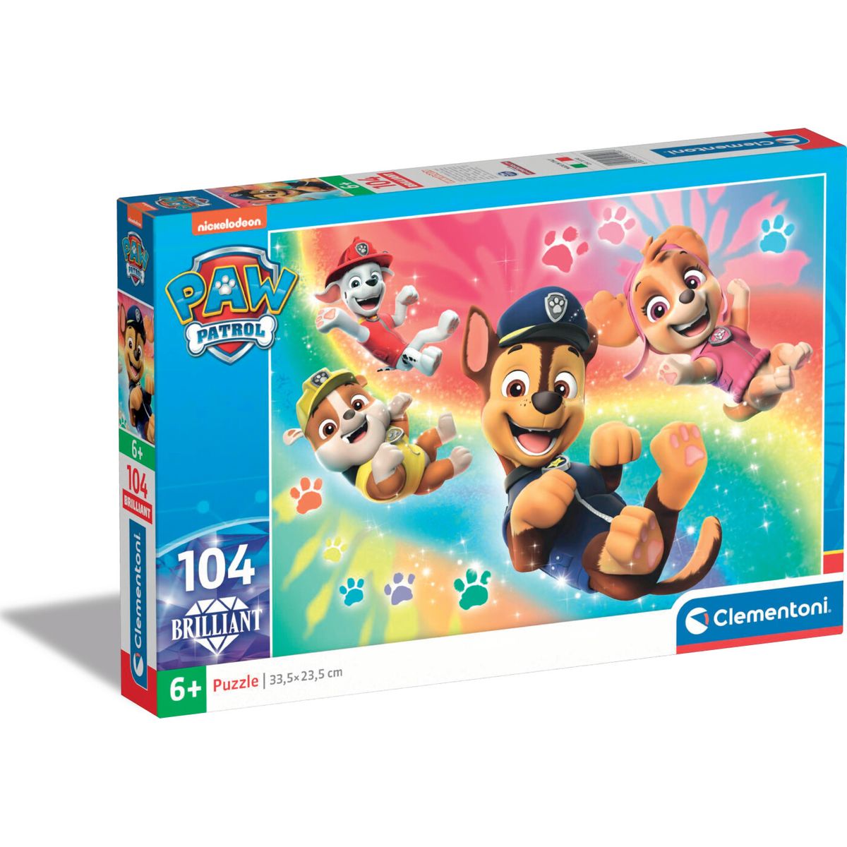 Paw Patrol Puslespil - Brilliant - Clementoni - 104 Brikker