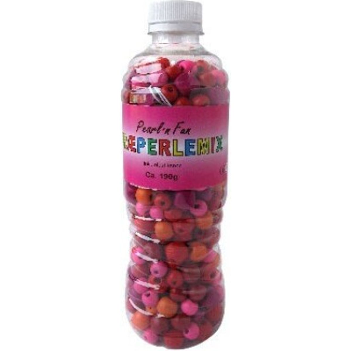 Pearl 'n Fun Perler - Træperlemix - Pink, Rød Og Orange 190 G