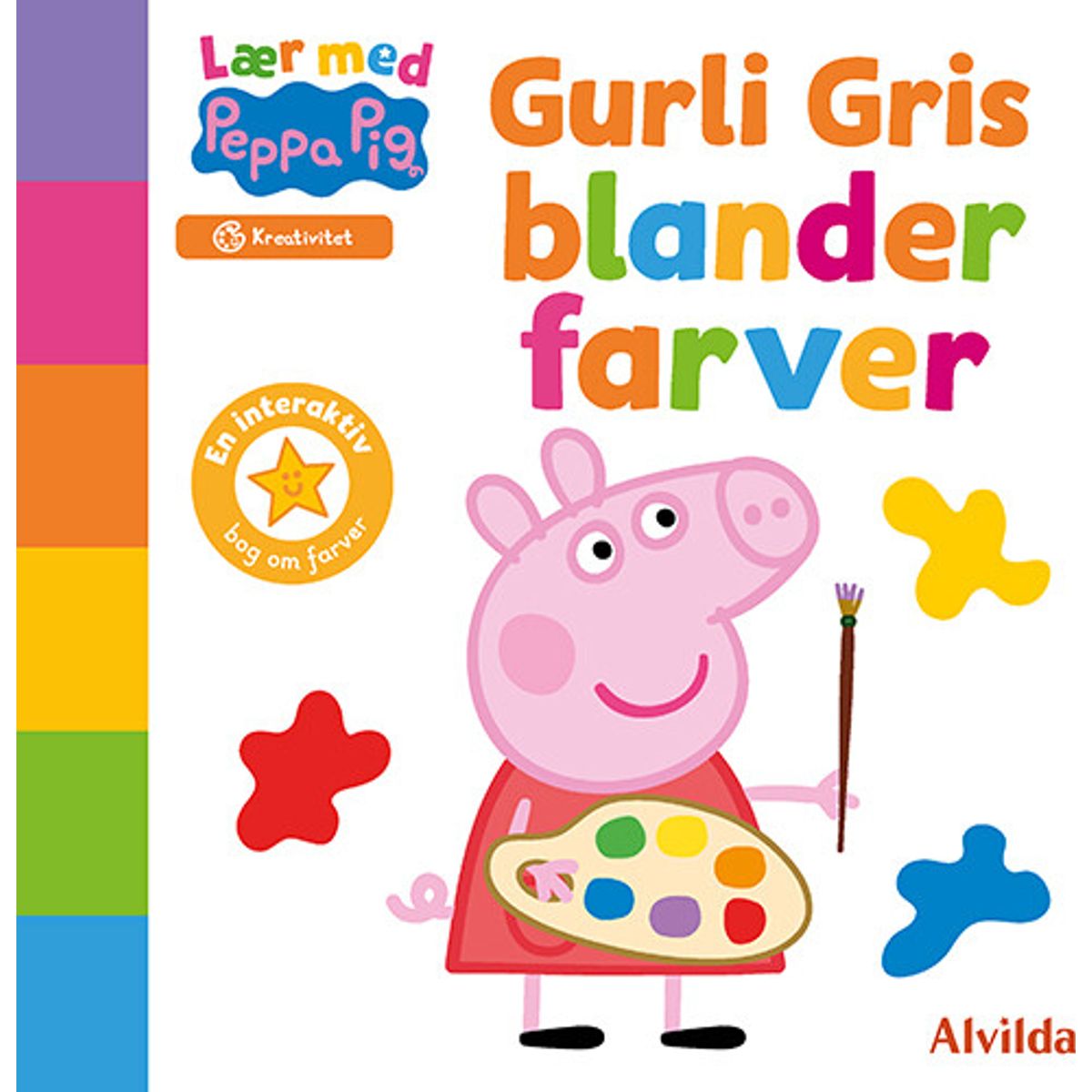 Peppa Pig - Lær Med Gurli Gris - Gurli Gris Blander Farver - Alvilda - Bog