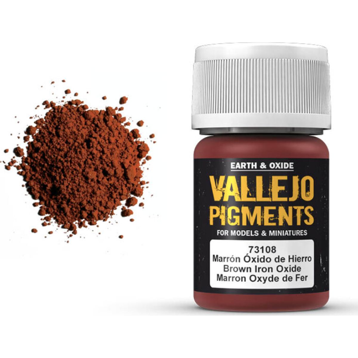 Vallejo - Pigments - Brown Iron Oxide - 35 Ml - 73108