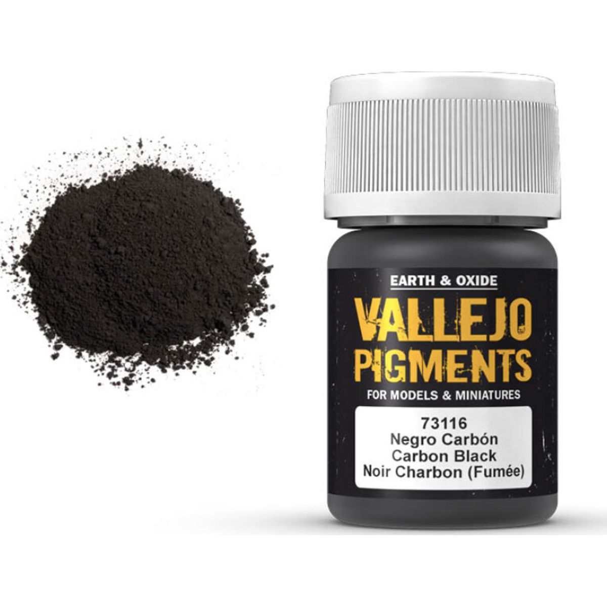 Vallejo - Pigments - Carbon Black - 35 Ml - 73116