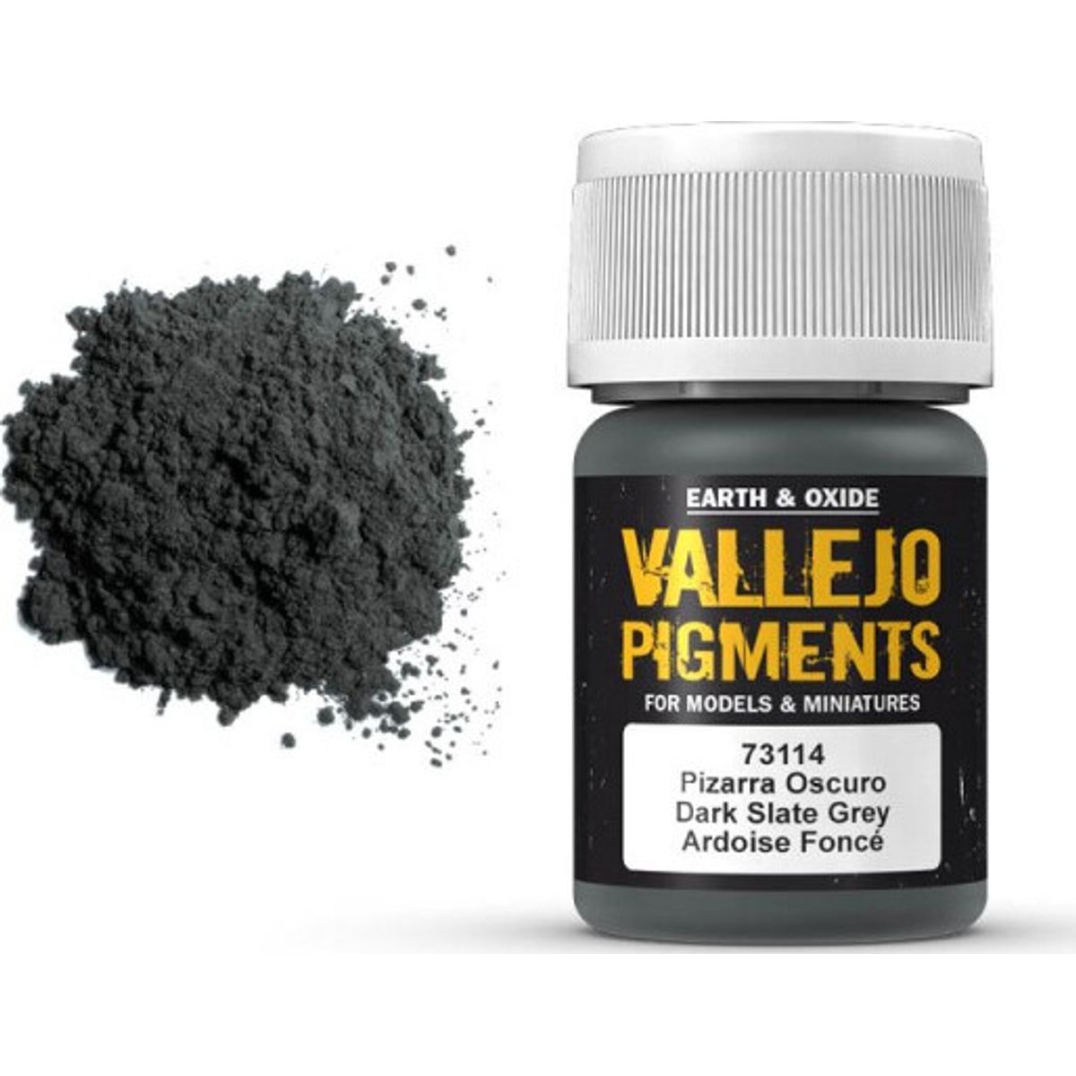 Vallejo - Pigments - Dark Slate Grey - 35 Ml - 73114