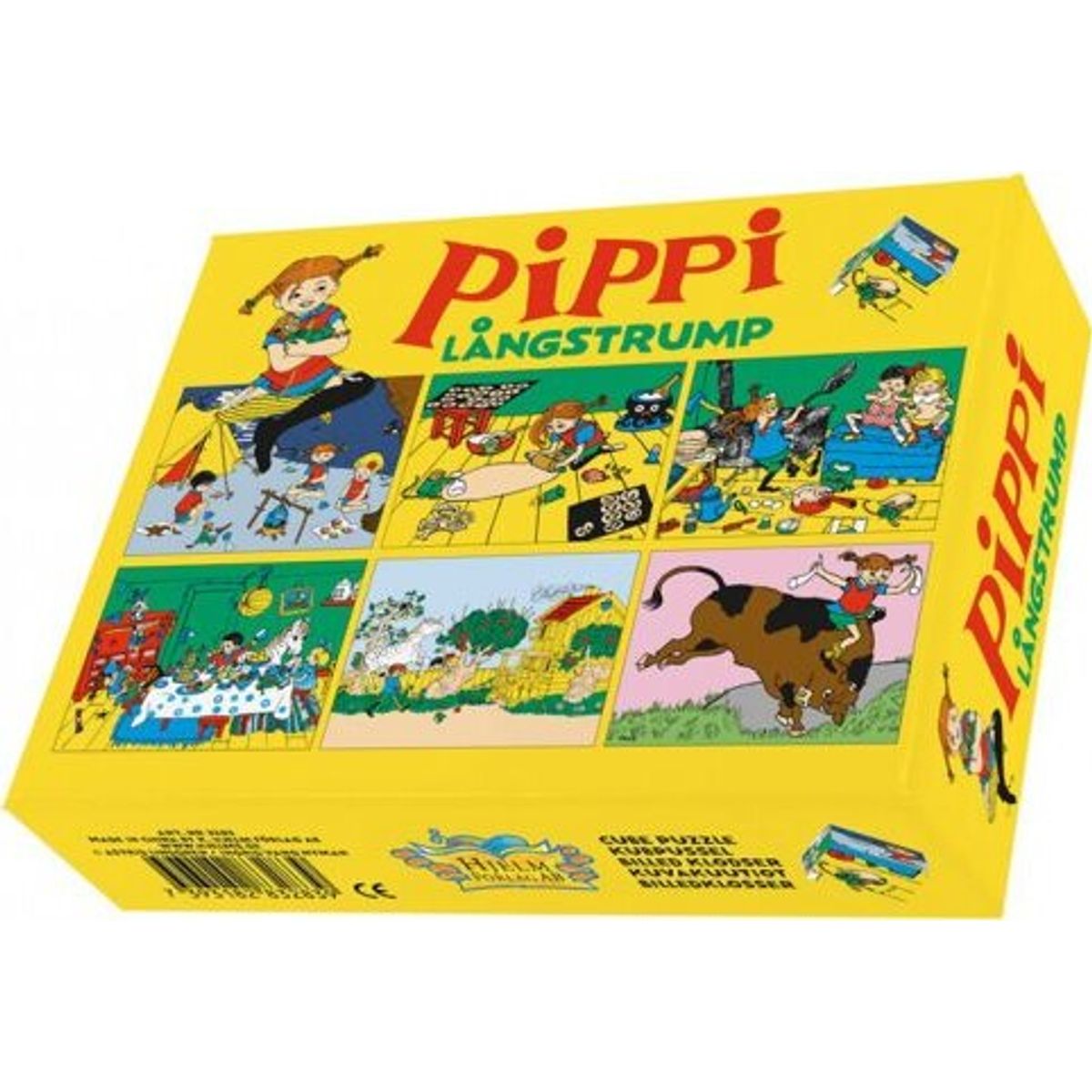 Pippi Langstrømpe - Puslespil Klodser - 12 Klodser