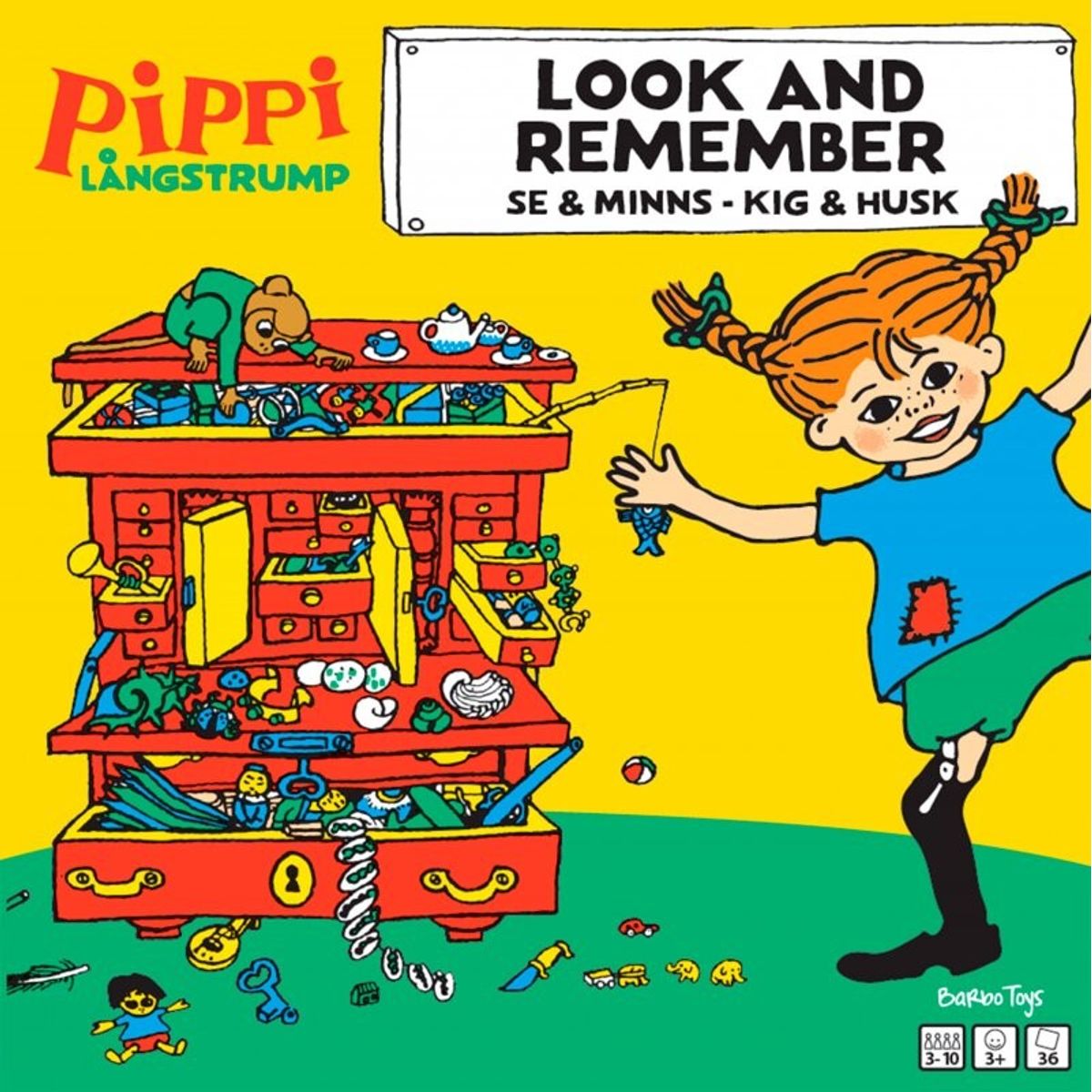 Pippi Langstrømpe - Kig Og Husk - Huskespil