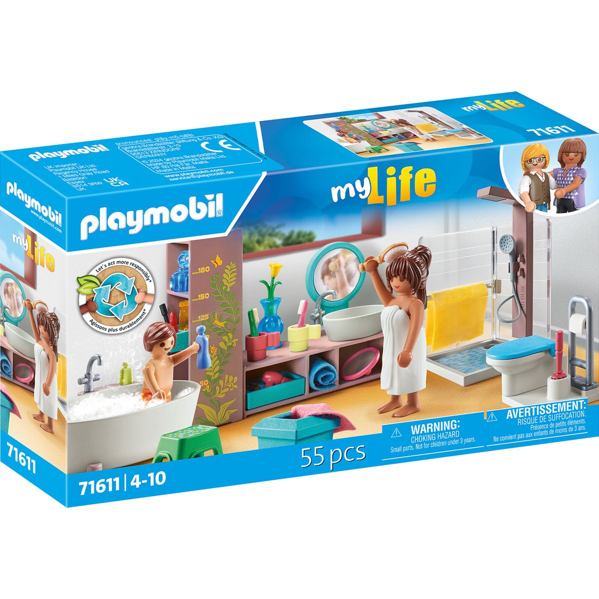 Playmobil Mylife - Badeværelse Legesæt - 71611