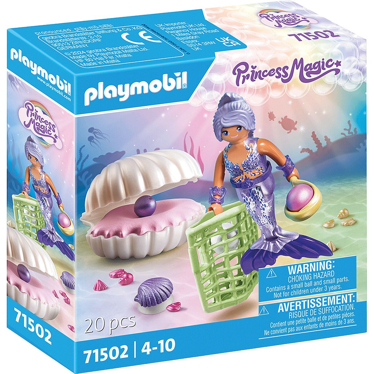 Playmobil Princess Magic - Havfrue Med Perlemuslingeskal - 71502