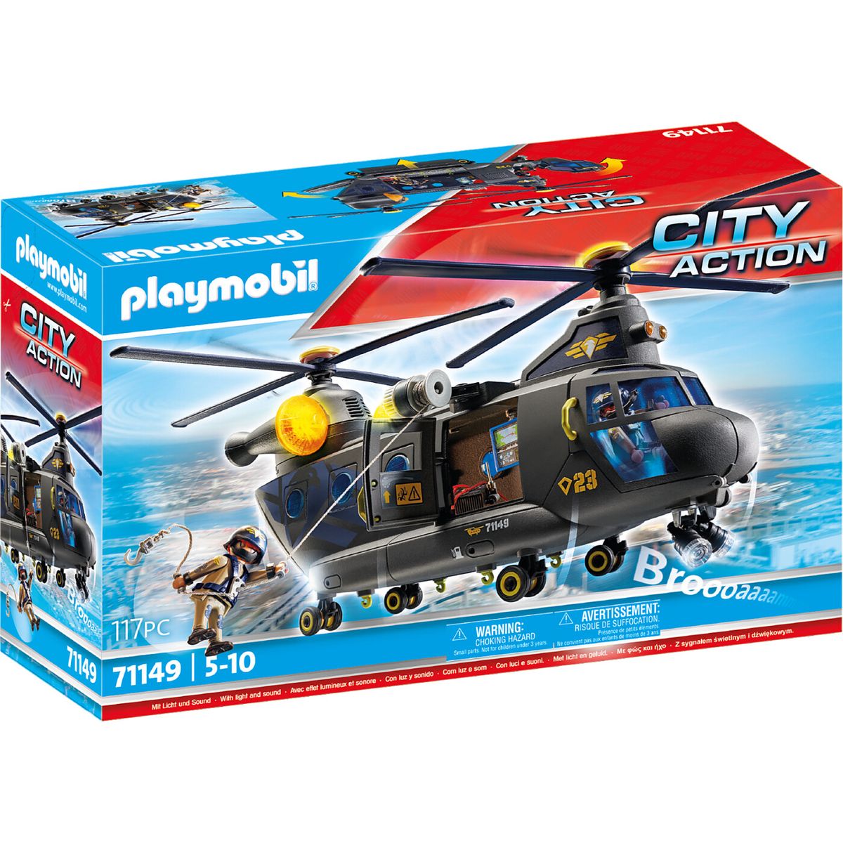 Playmobil City Action - Swat Redningshelikopter - 71149