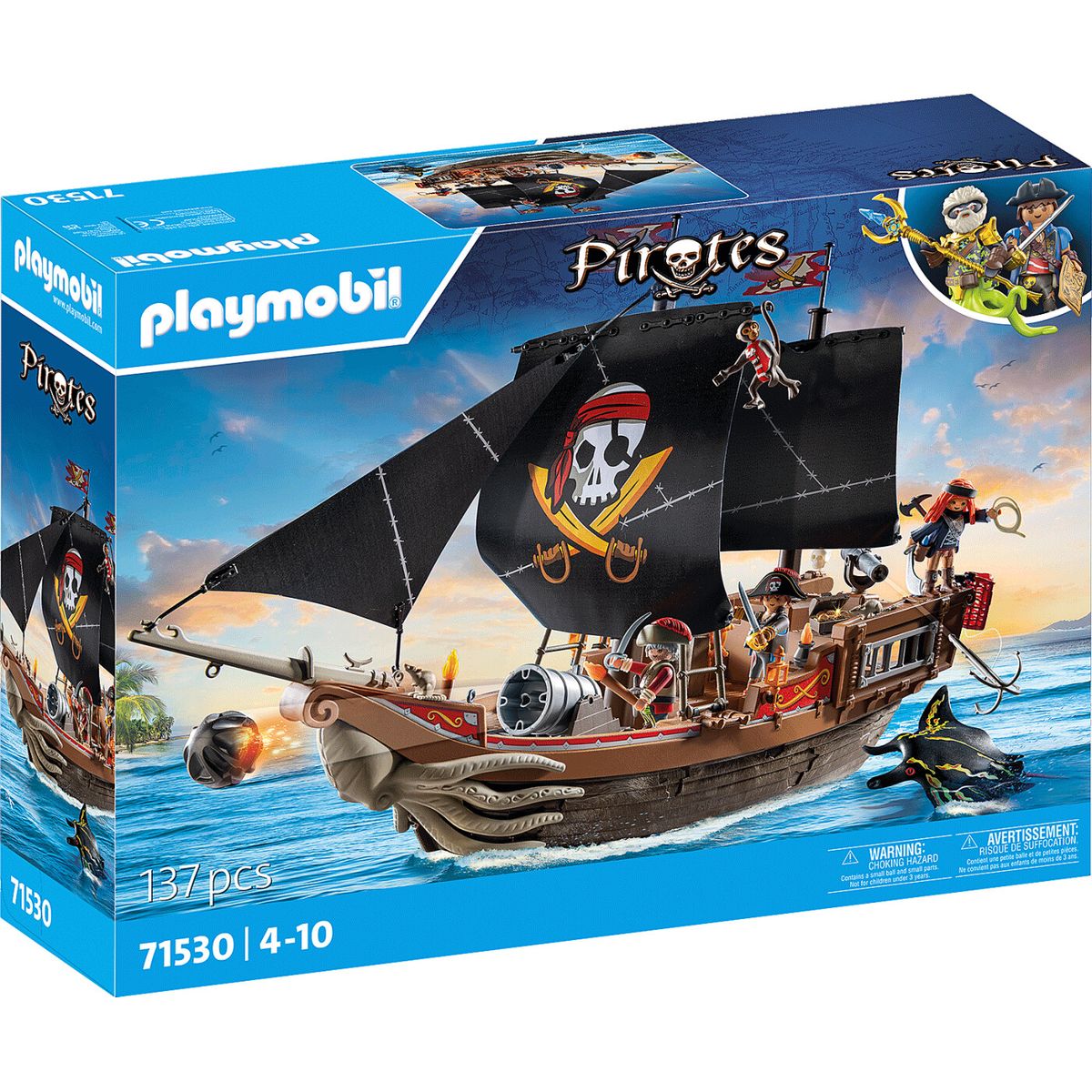 Playmobil Pirates - Stort Piratskib - 71530