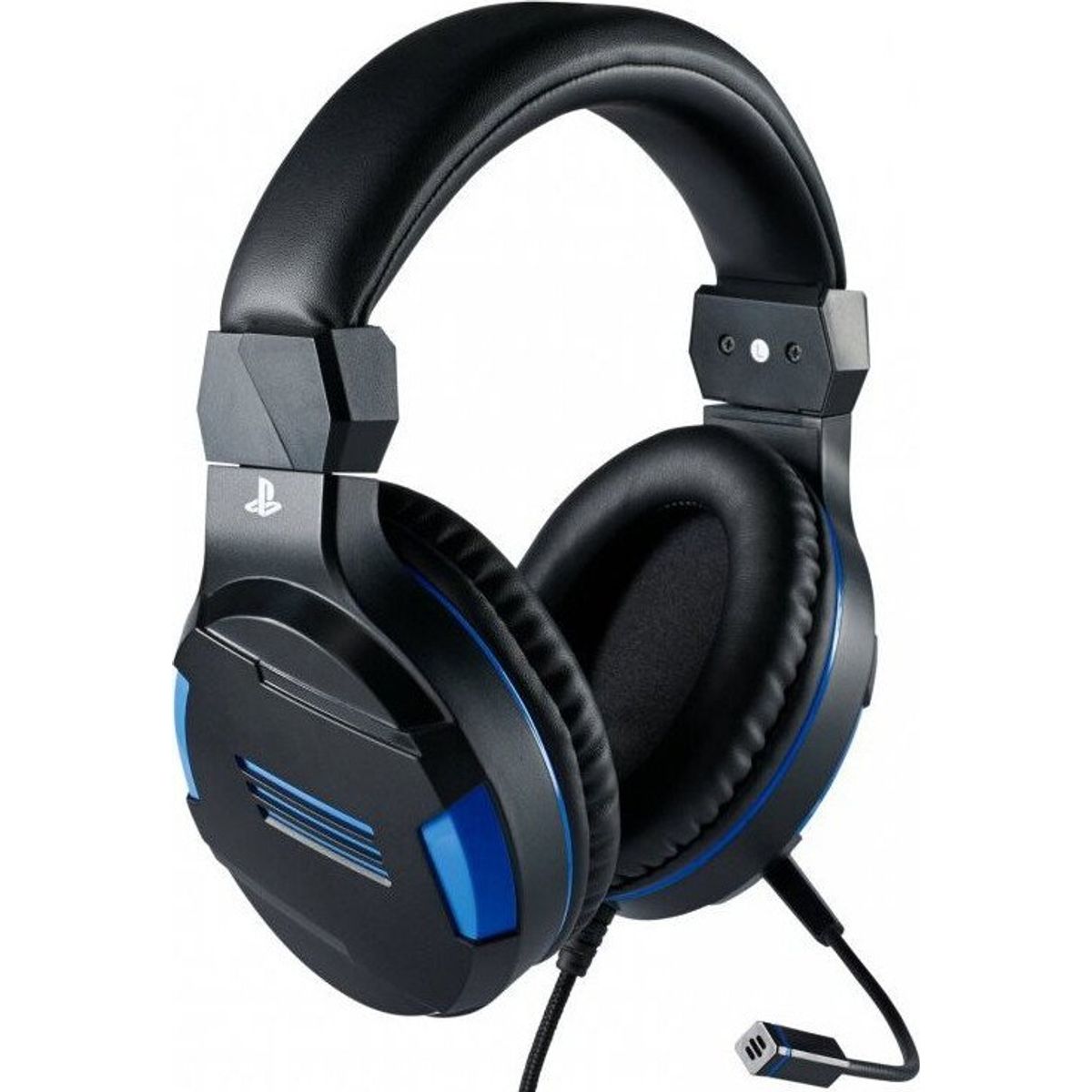 Sony Playstation 4 Gaming Headset V3 Til Pc Ps4 Mac Mobilenheder - Sort Blå