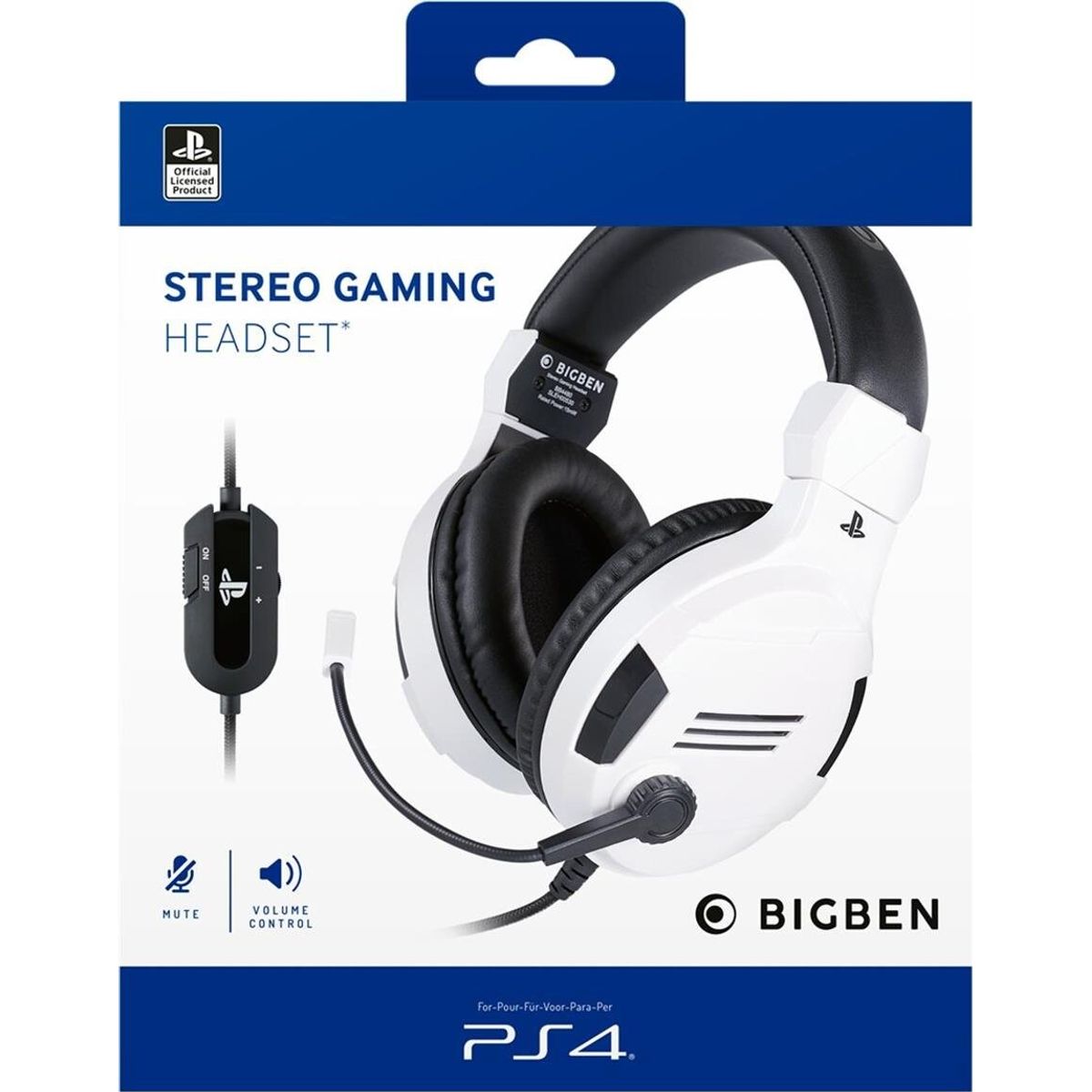 Bigben - Ps4 Stereo Gaming Headset - Hvid