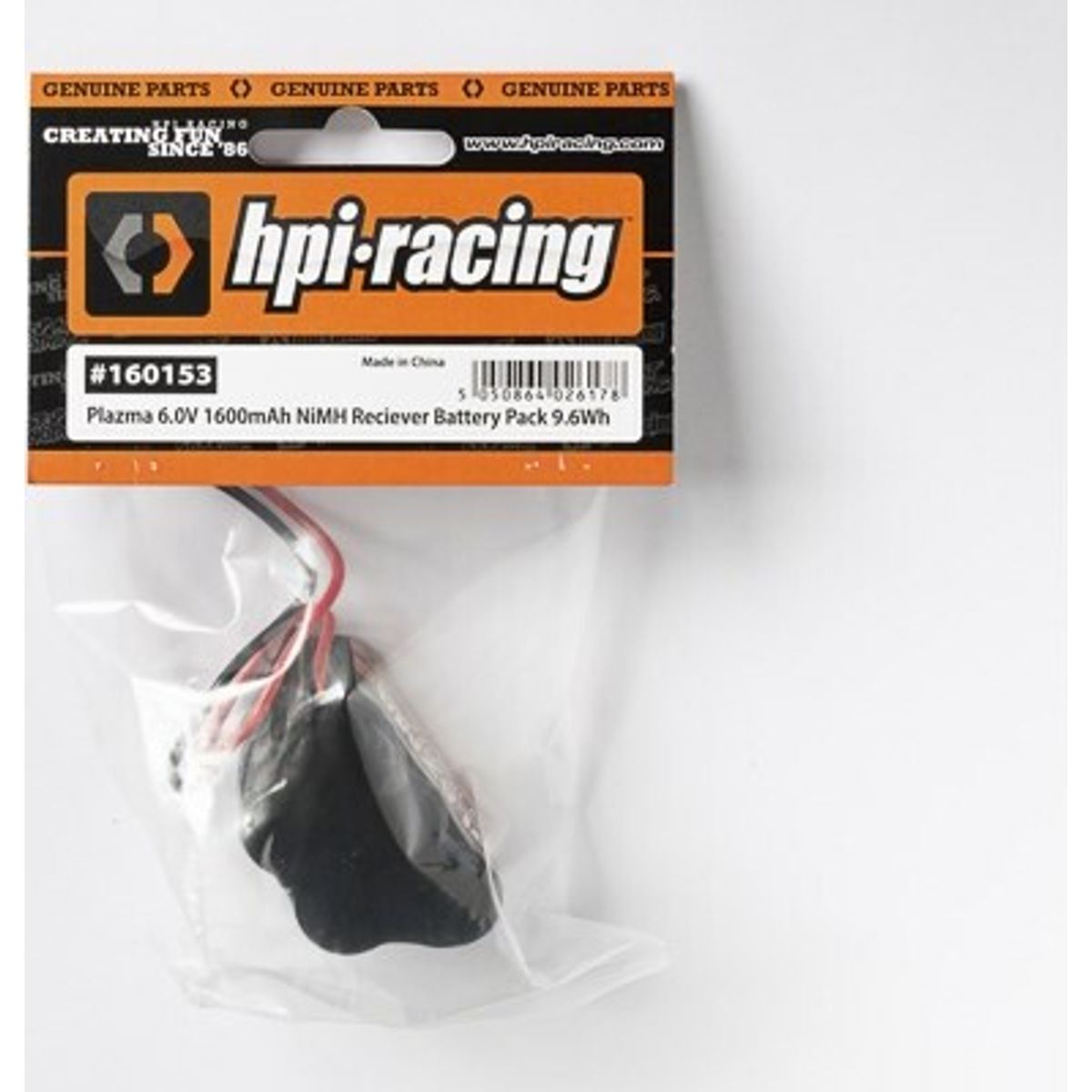 Plazma 6.0v 1600mah Nimh Receiver Battery Pack - Hp160153 - Hpi Racing