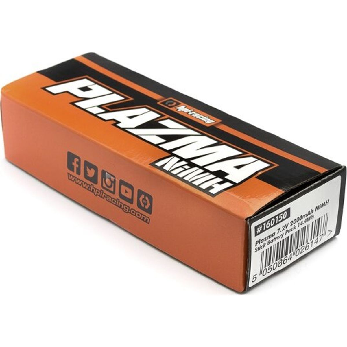 Plazma 7.2v 2000mah Nimh Stick Battery Pack - Hp160150 - Hpi Racing