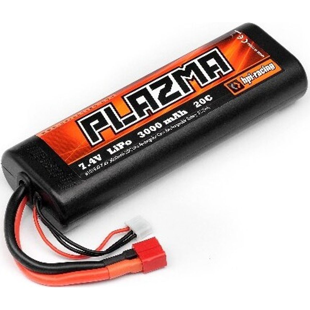 Plazma 7.4v 3000mah 20c Lipo Rnd Case S.pack 22.2w - Hp101940 - Hpi Racing