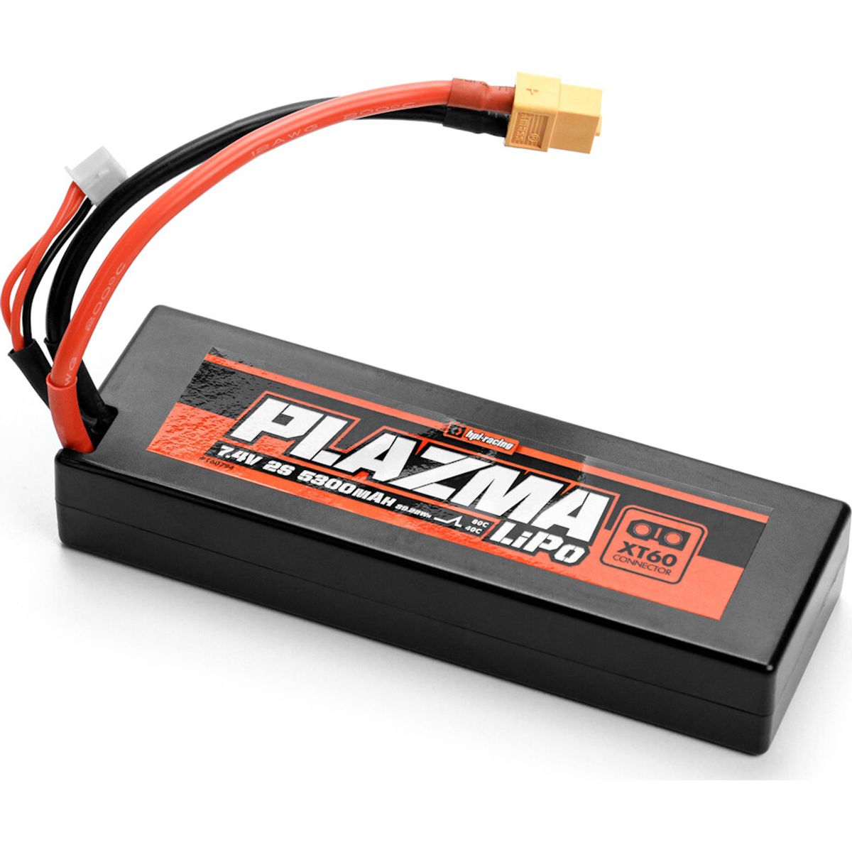 Plazma 7.4v 5300mah 40c Lipo Pack 39.22wh - Xt60 - Hp160794 - Hpi Racing