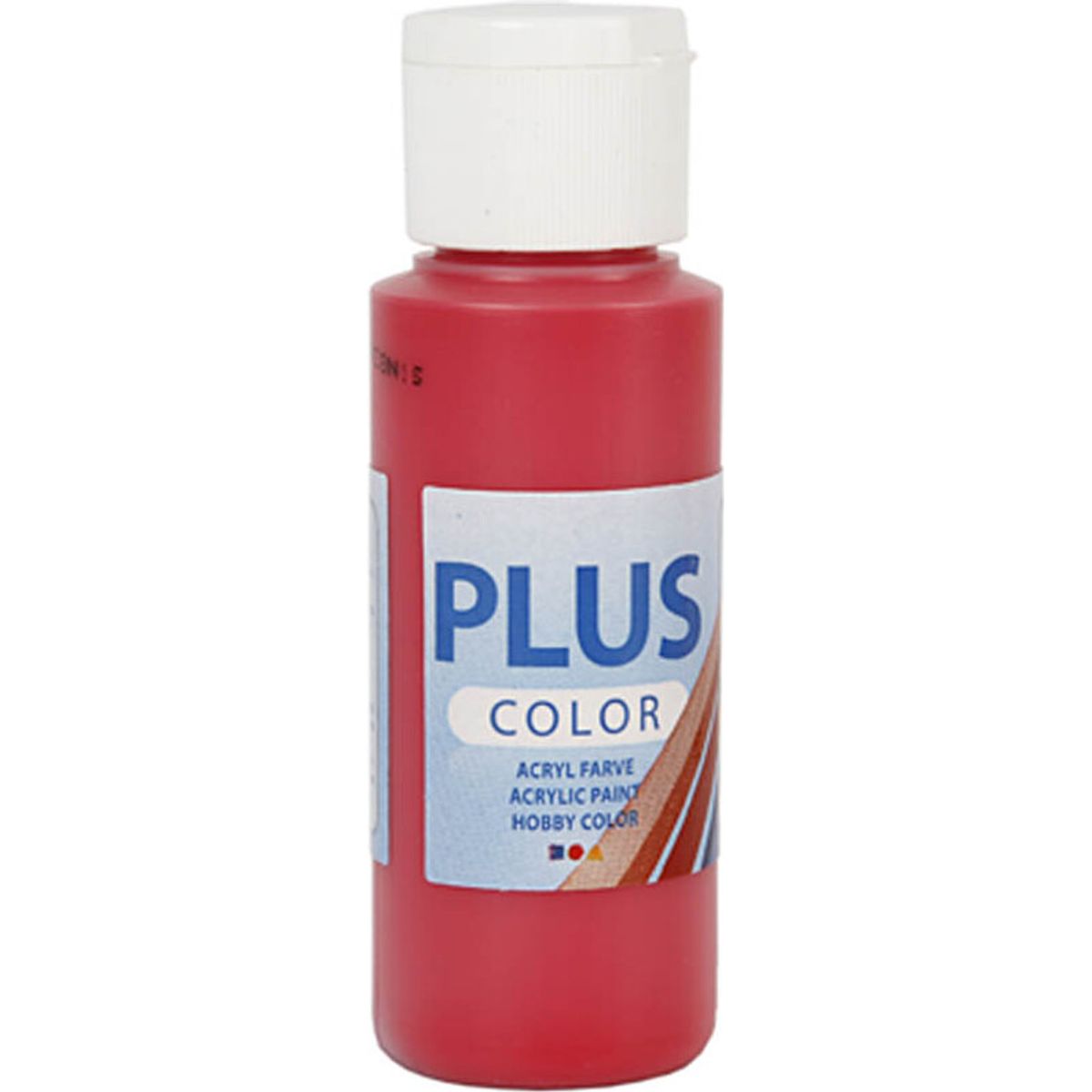 Plus Color Hobbymaling - Akrylfarve - Berry Red - 60 Ml