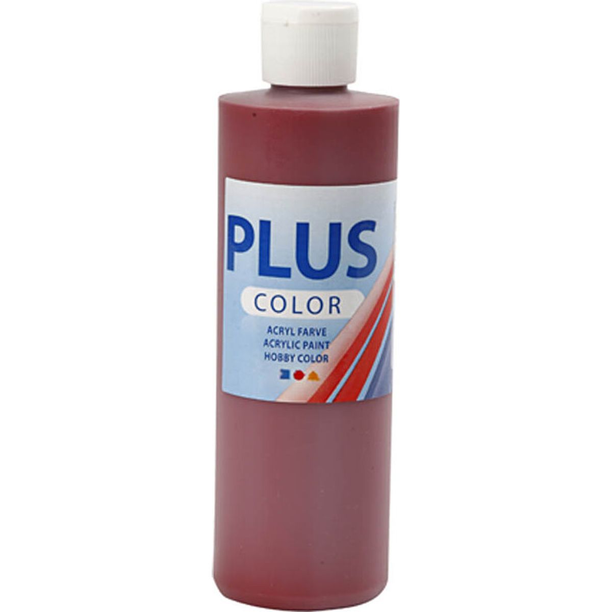 Plus Color Hobbymaling - Akrylfarve - Gammel Rød - 250 Ml