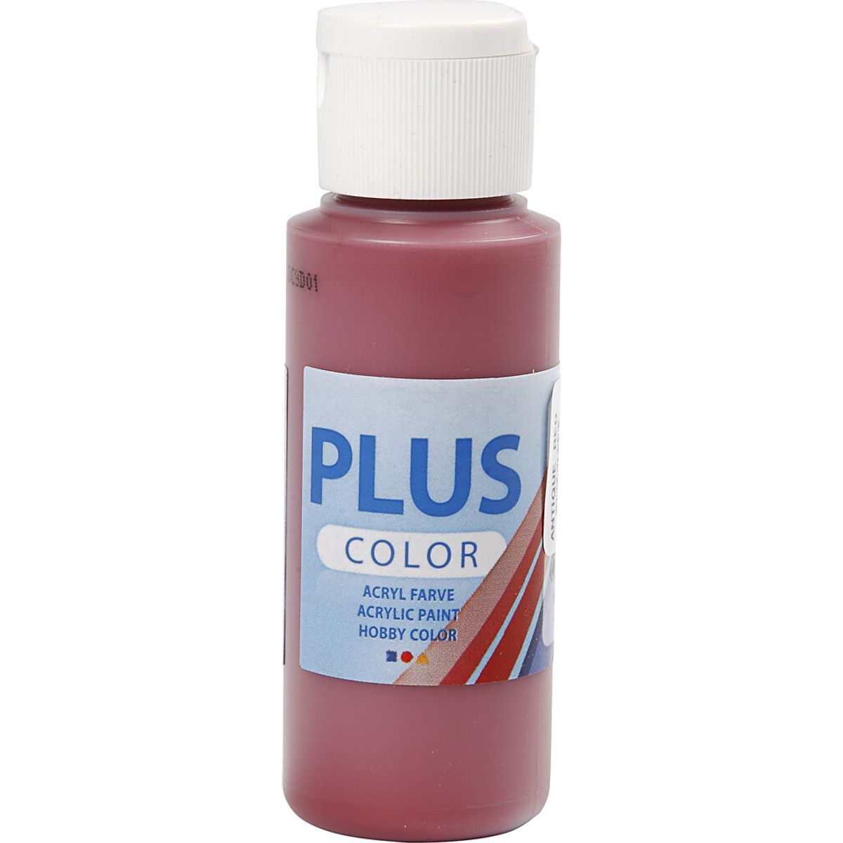 Plus Color Hobbymaling - Akrylfarve - Gammel Rød - 60 Ml