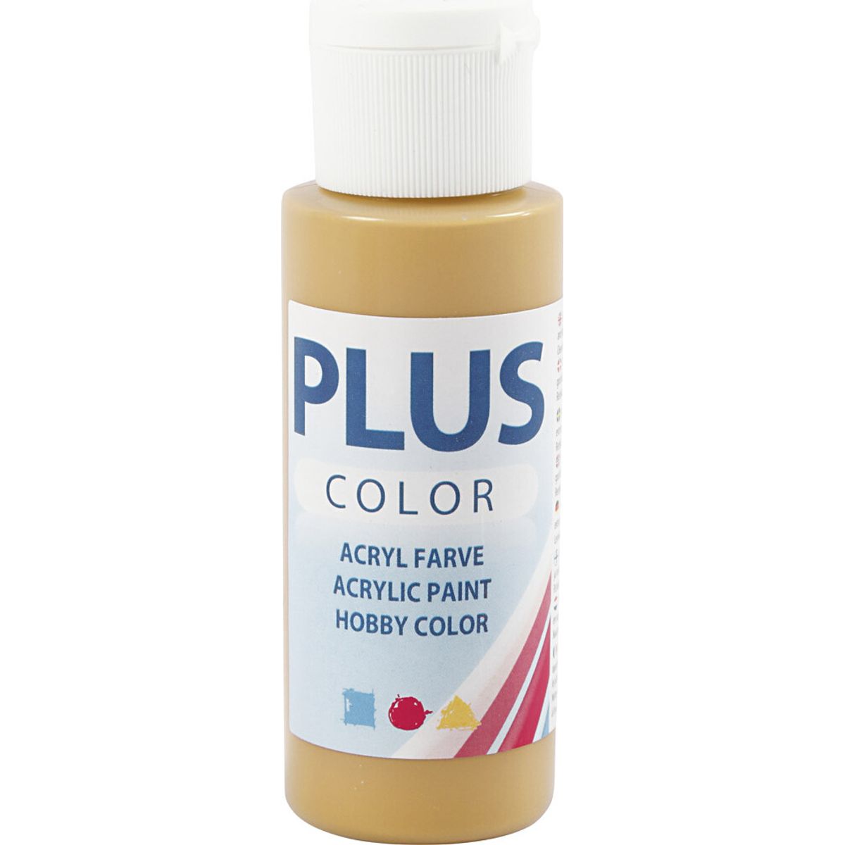 Plus Color Hobbymaling - Akrylfarve - Guld - 60 Ml