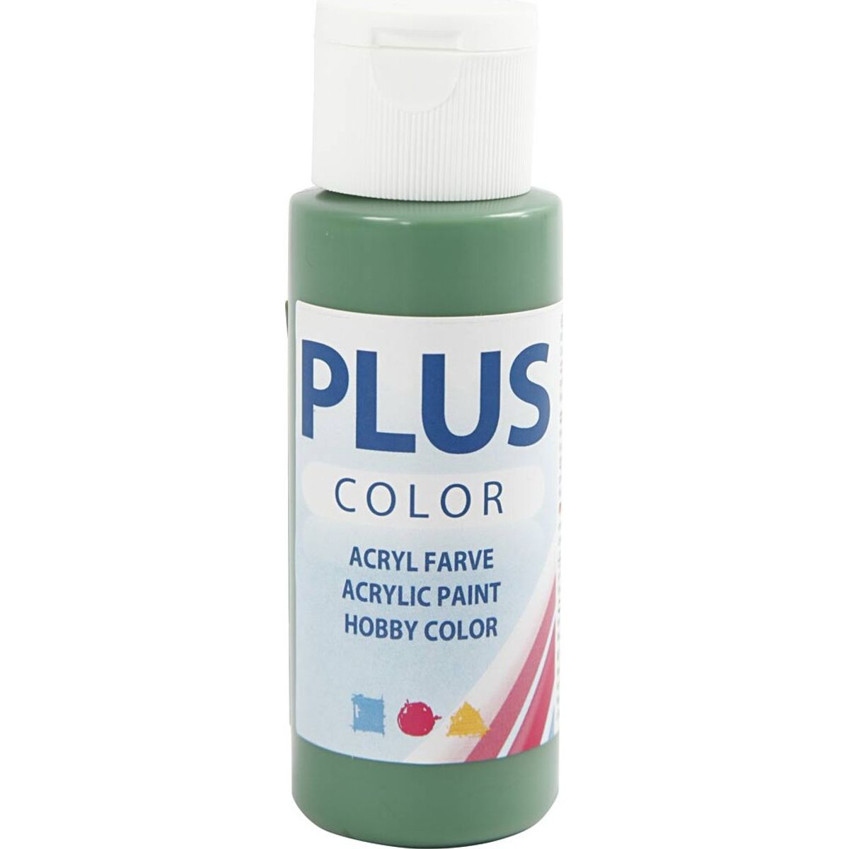 Plus Color Hobbymaling - Akrylfarve - Forrest Green - 60 Ml